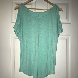 Open shoulder T-shirt